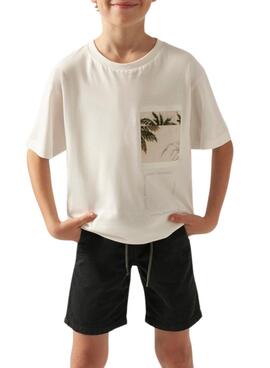 Bermuda grise en serge de coton Better pour enfant de la marque Mayoral.