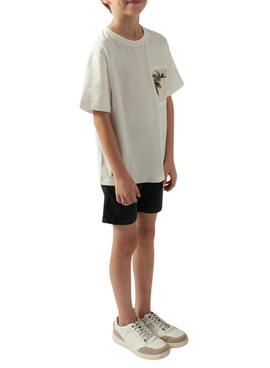 Bermuda grise en serge de coton Better pour enfant de la marque Mayoral.