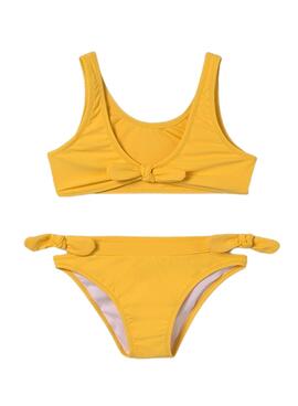 Bikini Mayoral nœud jaune pour fille
