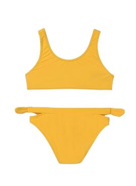 Bikini Mayoral nœud jaune pour fille