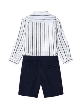 Ensemble Marine Blanche Pour Garçon
