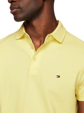 Polo Tommy Hilfiger 1985 jaune pour homme