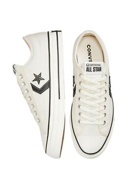 Sneakers Converse Star Player 76 toile blanche pour enfants