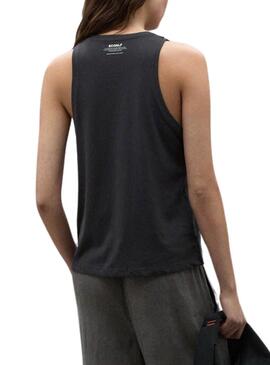 T-shirt Ecoalf Underlined Gris pour Femme