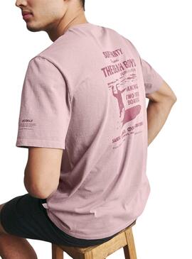 T-shirt Ecoalf Surfin Marron Pour Homme