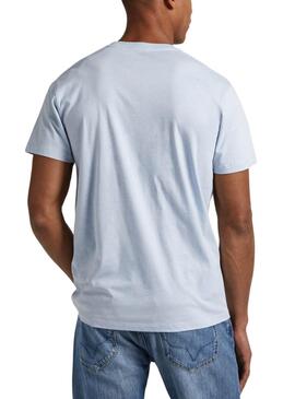 T-shirt Pepe Jeans Eggo Bleu pour Homme
