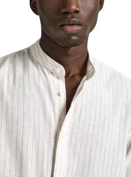 Chemise Pepe Jeans Pamphill Beige pour Homme