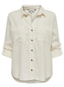 Chemise Only Yasmin Blanc Pour femme