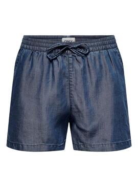 Shorts Only Pema en Denim Foncé Pour Femme