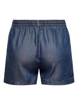 Shorts Only Pema en Denim Foncé Pour Femme