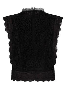 Blouse Only Karo noir pour femme