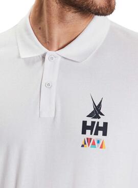 Polo Helly Hansen Koster Blanc Pour Homme