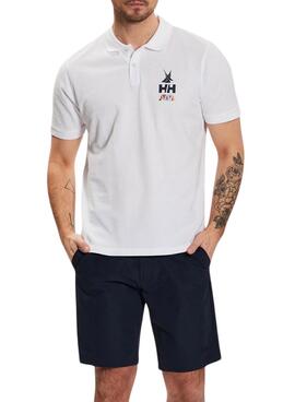 Polo Helly Hansen Koster Blanc Pour Homme