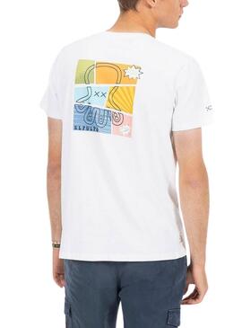 T-shirt El Pulpo Comic blanc pour homme