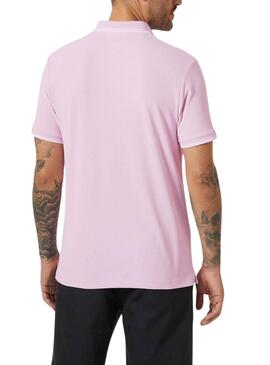 Polo Helly Hansen Kos UPF 50 rose pour homme