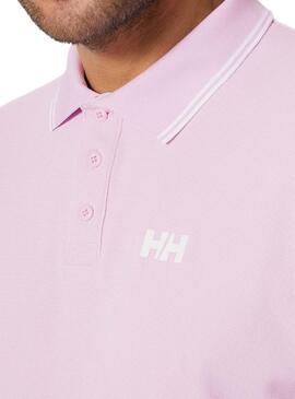 Polo Helly Hansen Kos UPF 50 rose pour homme