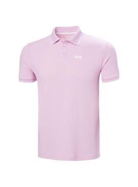 Polo Helly Hansen Kos UPF 50 rose pour homme