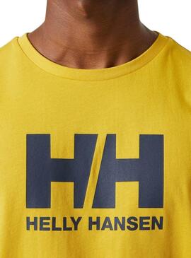 T-shirt Helly Hansen Logo jaune pour homme