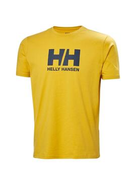 T-shirt Helly Hansen Logo jaune pour homme