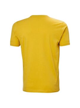 T-shirt Helly Hansen Logo jaune pour homme