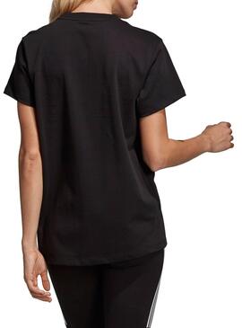 T-Shirt Adidas Trefoil Boyfriend Noir Femme