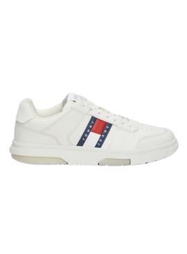 Chaussures Tommy Jeans Brooklyn blanches pour hommes
