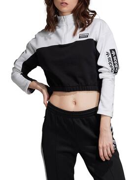 Sweat Adidas Blanc et Black Femme