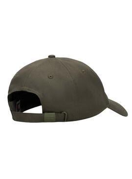 Casquette Tommy Jeans Flag verte pour homme et femme