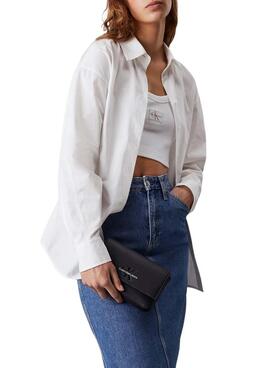 Sac à bandoulière Calvin Klein Jeans Sculpted Phone noir