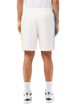 Short Lacoste Sportsuit Blanc Pour Homme