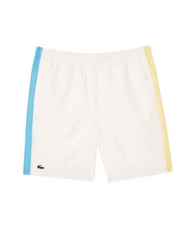 Short Lacoste Sportsuit Blanc Pour Homme