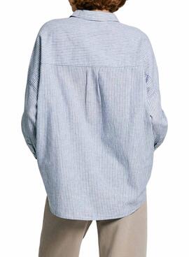 Chemise Pepe Jeans Marce bleu pour femme