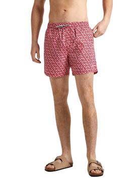 Maillot de bain Pepe Jeans imprimé rouge pour homme
