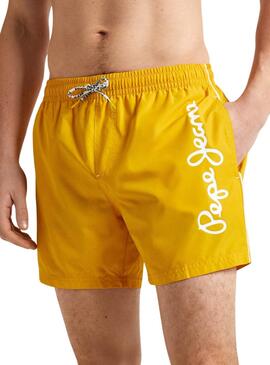 Maillot de bain Pepe Jeans Logo Jaune pour Homme