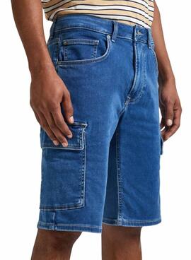 Pepe Jeans Shorts Relaxed Bleu Pour Homme