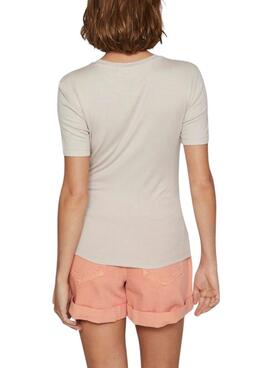 T-shirt Vila Alexia beige pour femme
