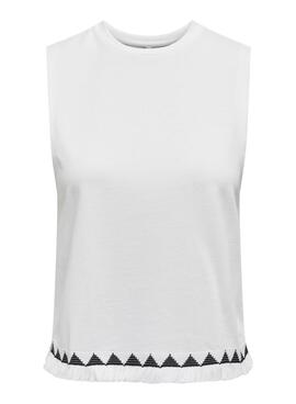 Top Only Liva blanc pour femme