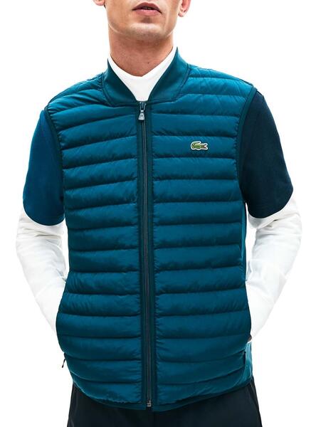 gilet lacoste homme bleu ciel