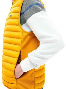 Gilet Lacoste Rembourré Jaune à partir de Homme