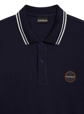Chemise Polo Napapijri Macas bleue marine pour homme