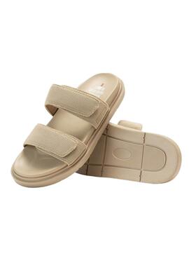 Sandales Ecoalf Frida beige pour femme