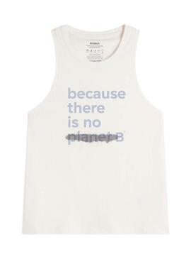 Maillot Ecoalf Underlined blanc pour femme