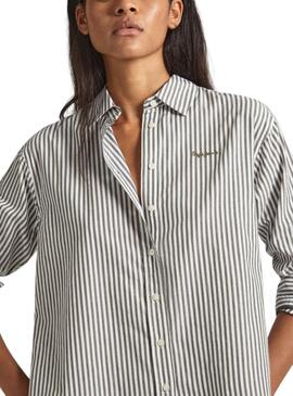 Chemise Pepe Jeans Bryce verte pour femme.