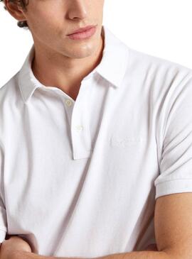 Polo Pepe Jeans Harper Blanc Pour Homme