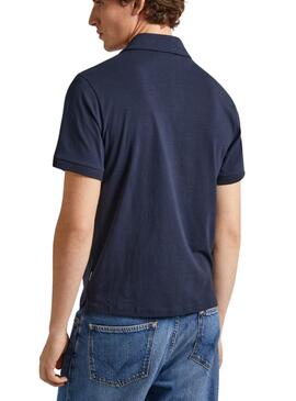 Polo Pepe Jeans Harper Marine Pour Homme