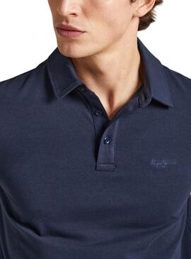 Polo Pepe Jeans Harper Marine Pour Homme