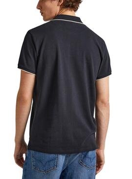 Polo Pepe Jeans Hans Noir Pour Homme