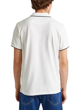 Polo Pepe Jeans Hans Blanco Pour Homme