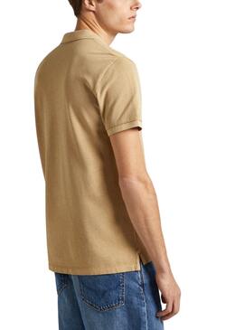 Polo Pepe Jeans New Oliver Beige Pour Homme