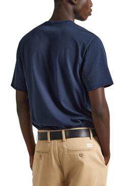 T-shirt Pepe Jeans Carrinson Marine pour Homme